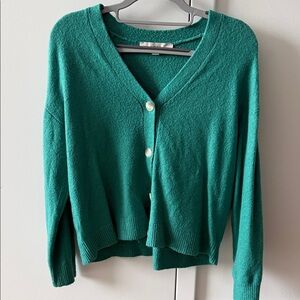 LOFT Teal V-Neck Cardigan
